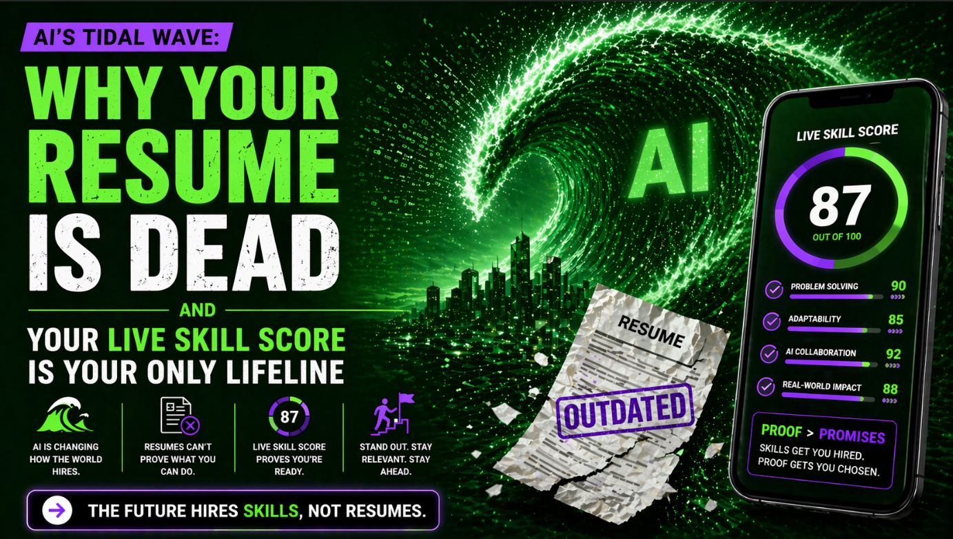 AI's Tidal Wave: Why Your Resume is Dead and Your Live Skill Score is Your Only Lifeline